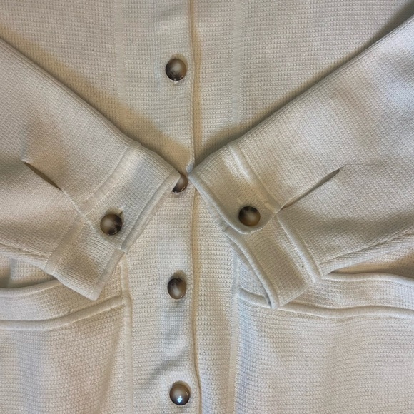 Sezane Will Cardigan Ecru 50% Wool 50% Cotton Sz XXXL - Picture 7 of 8